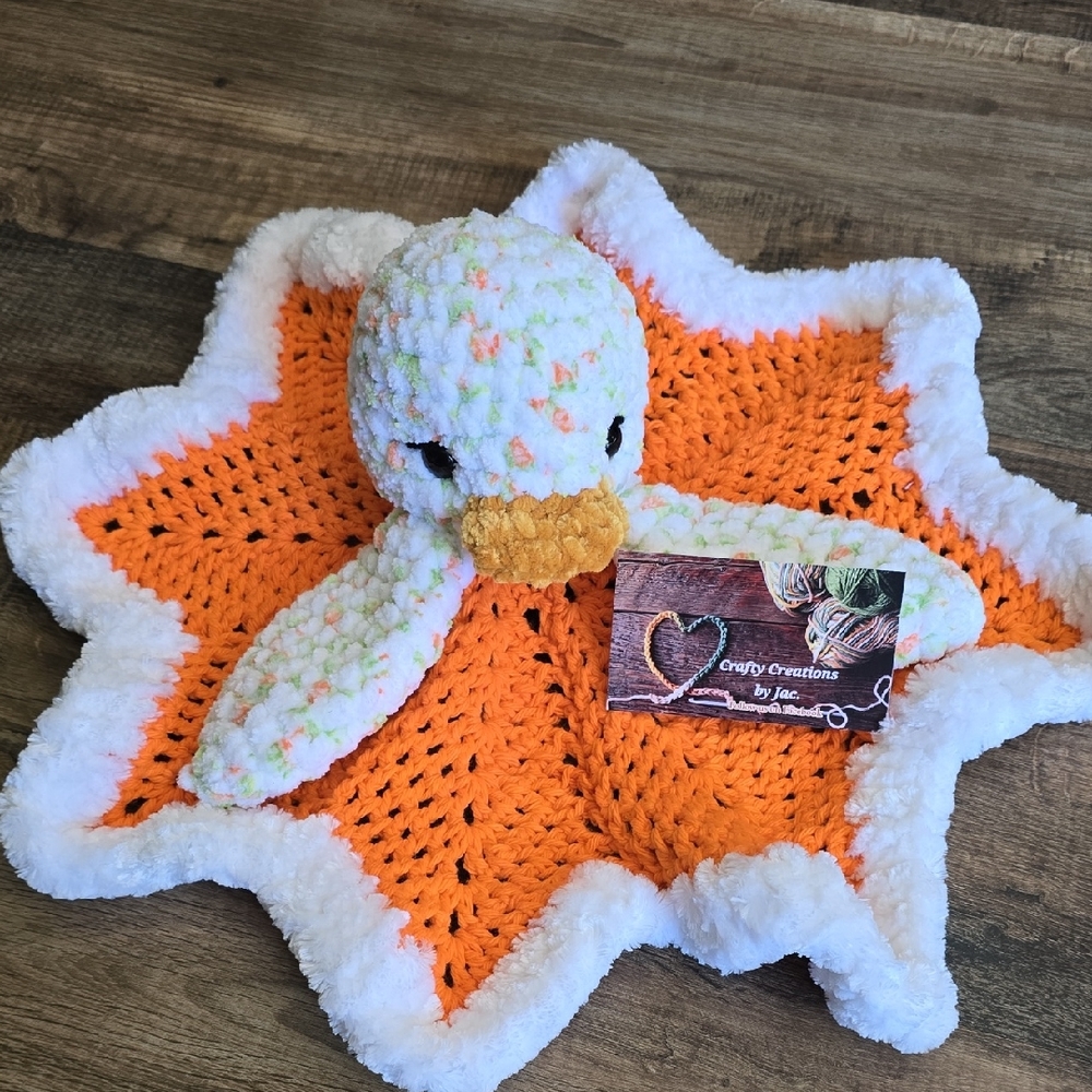 Floral Duck Blanket Lovey